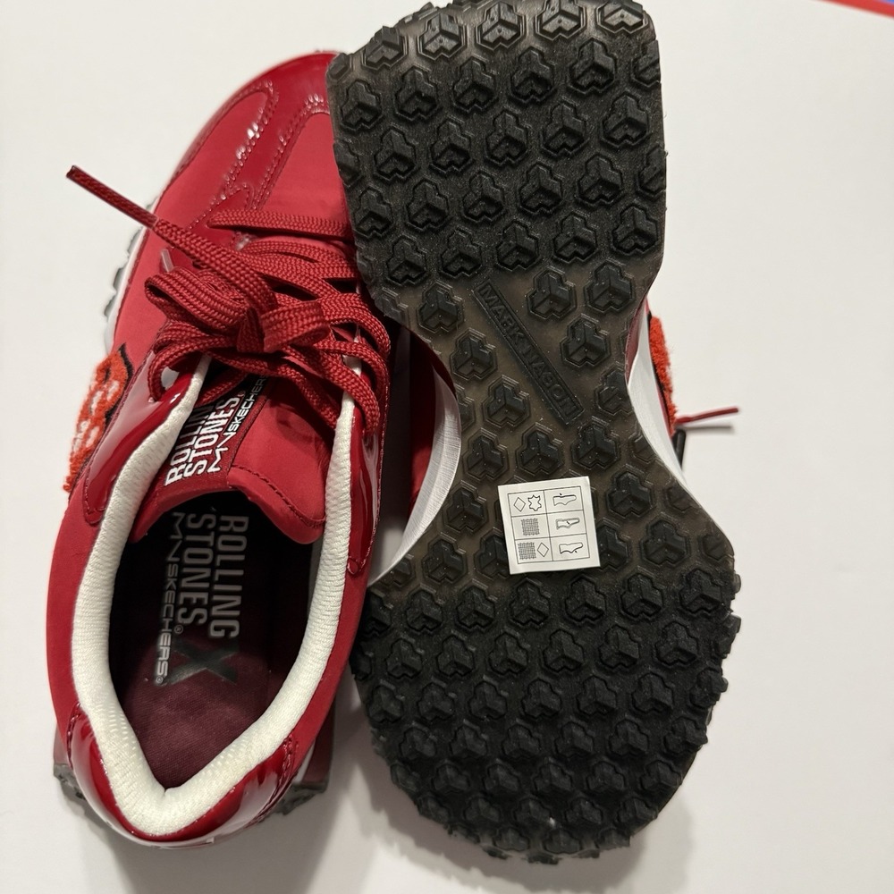 New Skechers x Rolling Stones Shoes Women's Upper Cut Neo Jogger RS Lick Red 8 - Picture 5 of 6